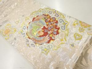 リサイクル　鳳凰に華文模様織出し袋帯